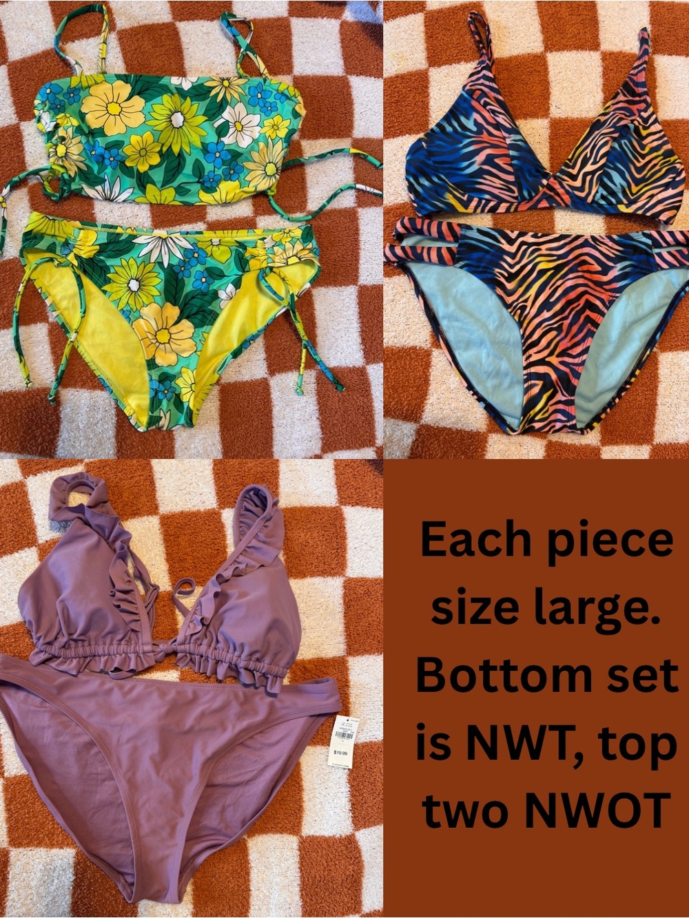 Women’s Swimsuit Bundle Size Large
